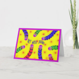 Cute Get well snart Mask Fuzzy Kort