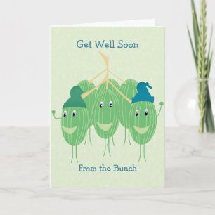 Cute Get well Watermelon Card Kort