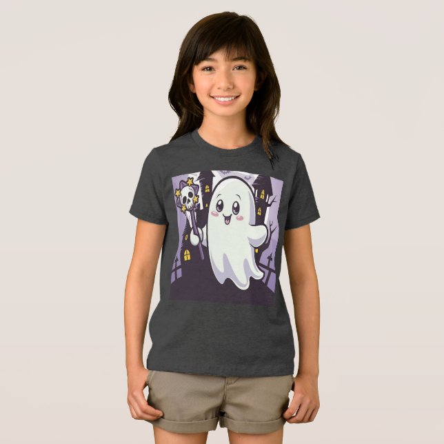 Cute Gholyst Poster med en uppspelningslösning T Shirt (Framsida Full)