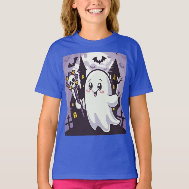 Cute Gholyst Poster med en uppspelningslösning T Shirt (Framsida)
