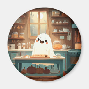 Cute Ghost Baking Cookies - Mysigt Spooky Magnet