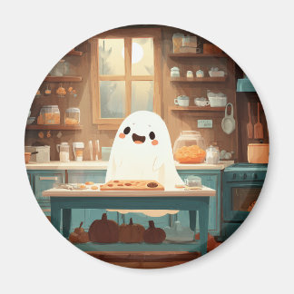 Cute Ghost Baking Cookies - Mysigt Spooky Magnet