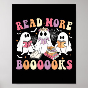 Cute Ghost Bok läser mer Bokar Funny Teacher Hal Poster