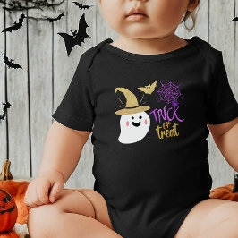 Cute Ghost Boo Bus eller godis Halloween T Shirt