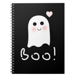 Cute Ghost Boo Happy halloween bärbar dator Anteckningsbok