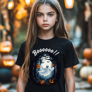 Cute Ghost Boo Roligt Halloween Costume Boy Girl T Shirt
