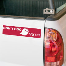 Cute Ghost Boo, rösta! Bumper Sticker