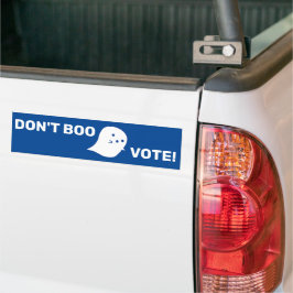 Cute Ghost Boo, rösta! Bumper Sticker Bildekal