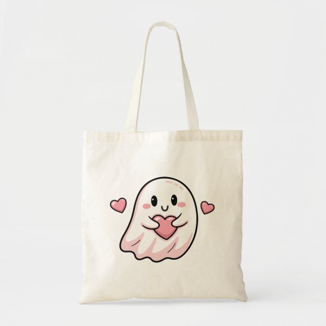 Cute ghost boo tygkasse (Framsidan)