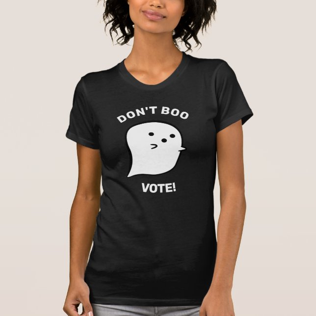Cute Ghost Boo, Vote T-Shirt (Framsida)