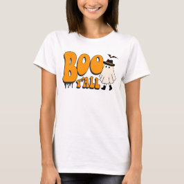Cute Ghost Boo Y'all Funny Halloween T Shirt