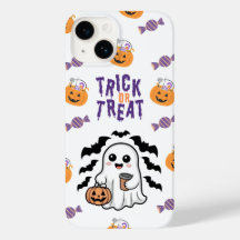 Cute Ghost Bus eller godis Halloween iphone case