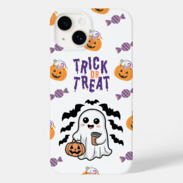 Cute Ghost Bus eller godis Halloween iphone case