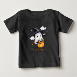Cute Ghost Bus eller godis Kids' Halloween T-Shirt