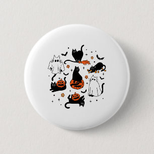 Cute Ghost Cat Funny Halloween Outfit Costumes Bla Knapp