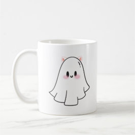 Cute Ghost Cat Kaffemugg