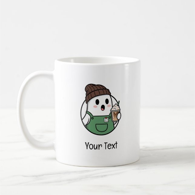 Cute Ghost Coffee Mug Kaffemugg (Vänster)