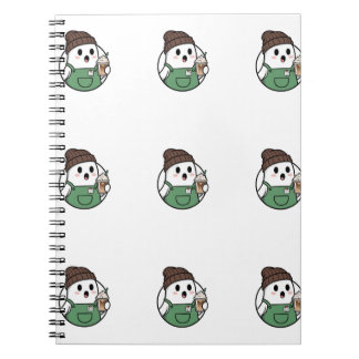 Cute Ghost Coffee Notebook Anteckningsbok