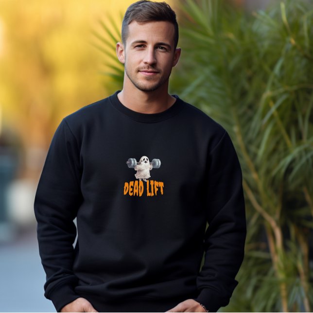 Cute Ghost deadlift Gym Halloween Fitness Coach T Shirt (Skapare uppladdad)