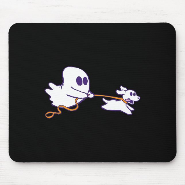 Cute Ghost Dog Walker Graphic Halloween Costume Musmatta (Framsidan)