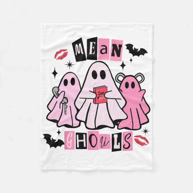 Cute Ghost Elak Ghouls Funny Halloween Costume Spo Fleecefilt (Framsidan)