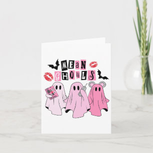 Cute Ghost Elak Ghouls Roligt Halloween Costume Sp Kort