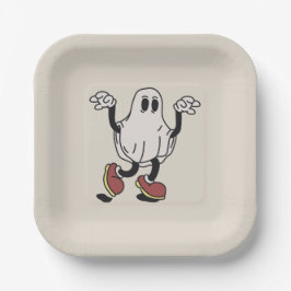 Cute ghost enjoying