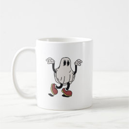 Cute ghost enjoying kaffemugg