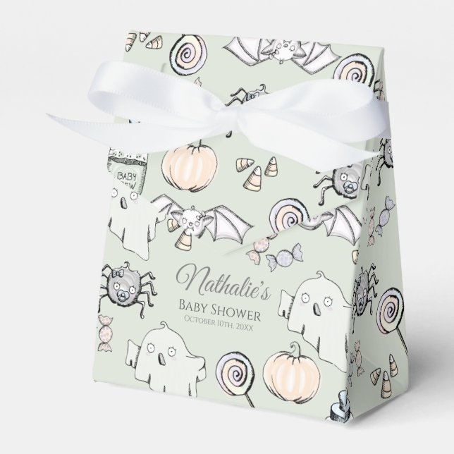 Cute Ghost, Fladdermus och Spider Halloween Presentaskar (Framsidan Sidan)