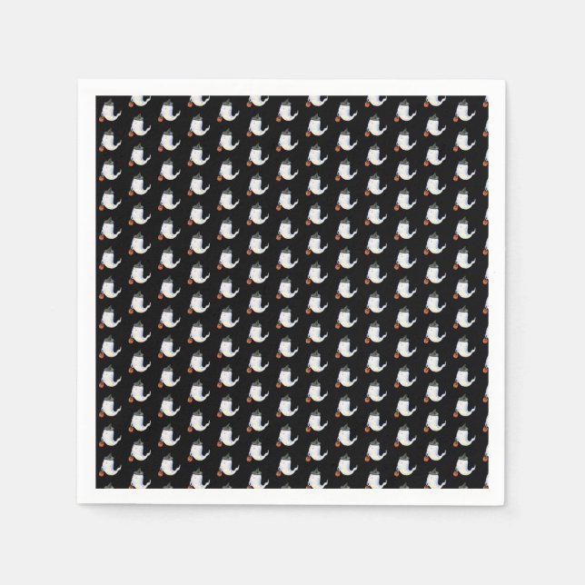 Cute Ghost Ghost happy halloween Party Pappersservett (Framsidan)