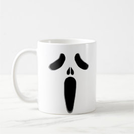 Cute Ghost Halloween Ansikte Boho Blommigt Ghostie Kaffemugg