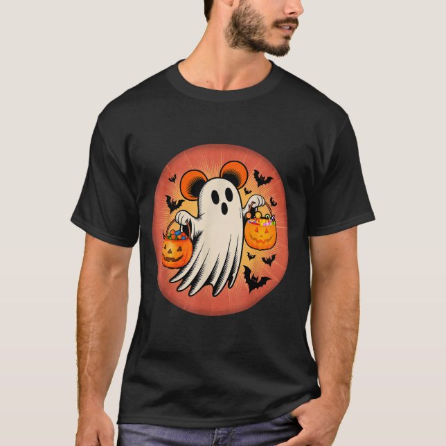 Cute Ghost Halloween Candy Halloween Soky Season G T Shirt (Framsida)