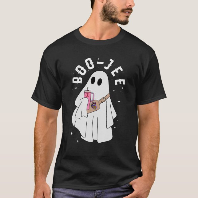 Cute Ghost Halloween Costume Boujee Boo Jee Spooky T Shirt (Framsida)