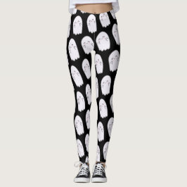 Cute Ghost Halloween Costume Legging