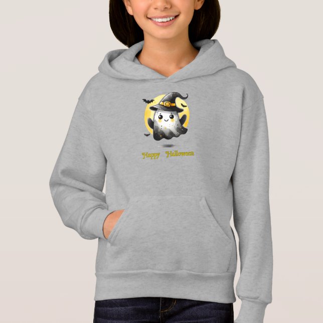 Cute Ghost-Halloween Costumes D1 T Shirt (Framsida)