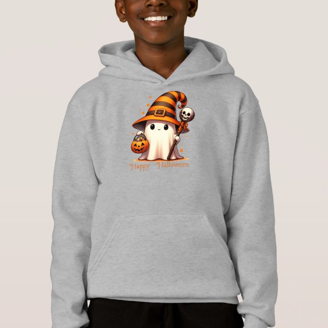 Cute Ghost-Halloween Costumes D2 T Shirt (Framsida)
