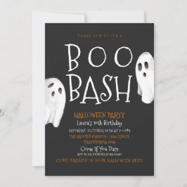 Cute Ghost Halloween-inbjudan Inbjudningar