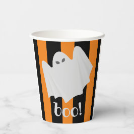 Cute Ghost Halloween Orange och Black Rand