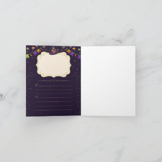 Cute Ghost Halloween Party Folded Invitation Inbjudan