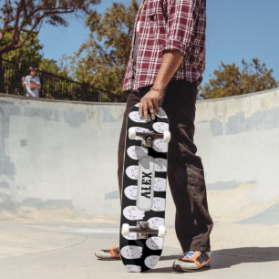 Cute Ghost Halloween Personalize Mini Skateboard Bräda 18,5 Cm