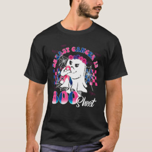 Cute Ghost Halloween Rosa Ribbon Breast Cancer är T Shirt