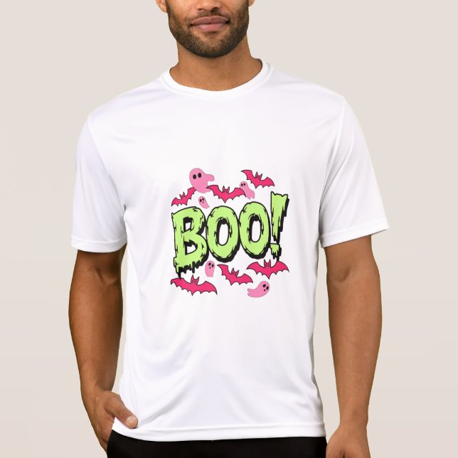 Cute Ghost Halloween T Shirt (Framsida)