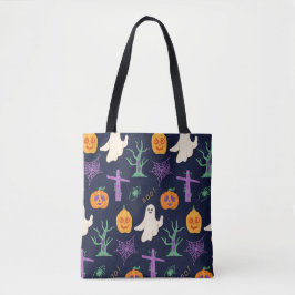 CUTE GHOST HALLOWEEN TOTE BAG TYGKASSE