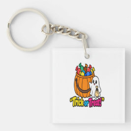 Cute Ghost Halloween Trick or Treat Candy Bucket T