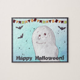 Cute Ghost Happy halloween Pussel