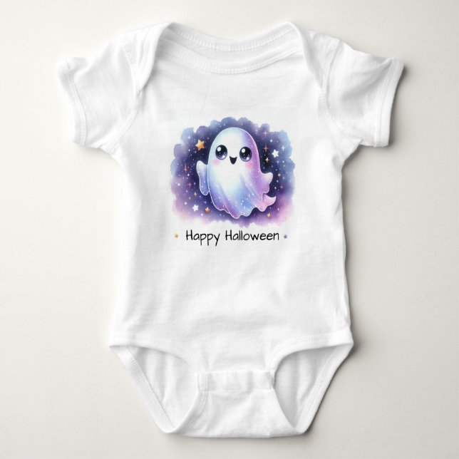Cute Ghost, Happy halloween T Shirt (Framsida)