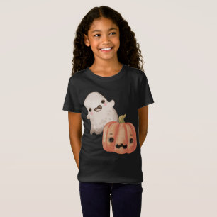 Cute Ghost & Jack-O-Lantern T Shirt