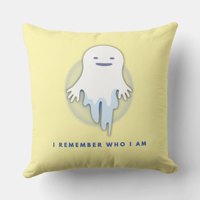 Cute Ghost - jag minns vem jag är Gift Kudde (Baksida)
