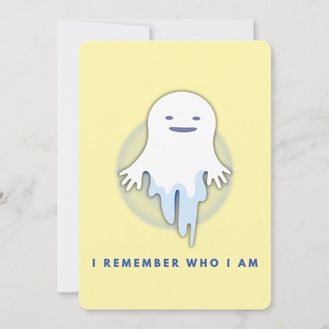 Cute Ghost - jag minns vem jag är Inbjudningar (Framsida)