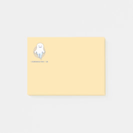 Cute Ghost - jag minns vem jag är stor Post-it Block